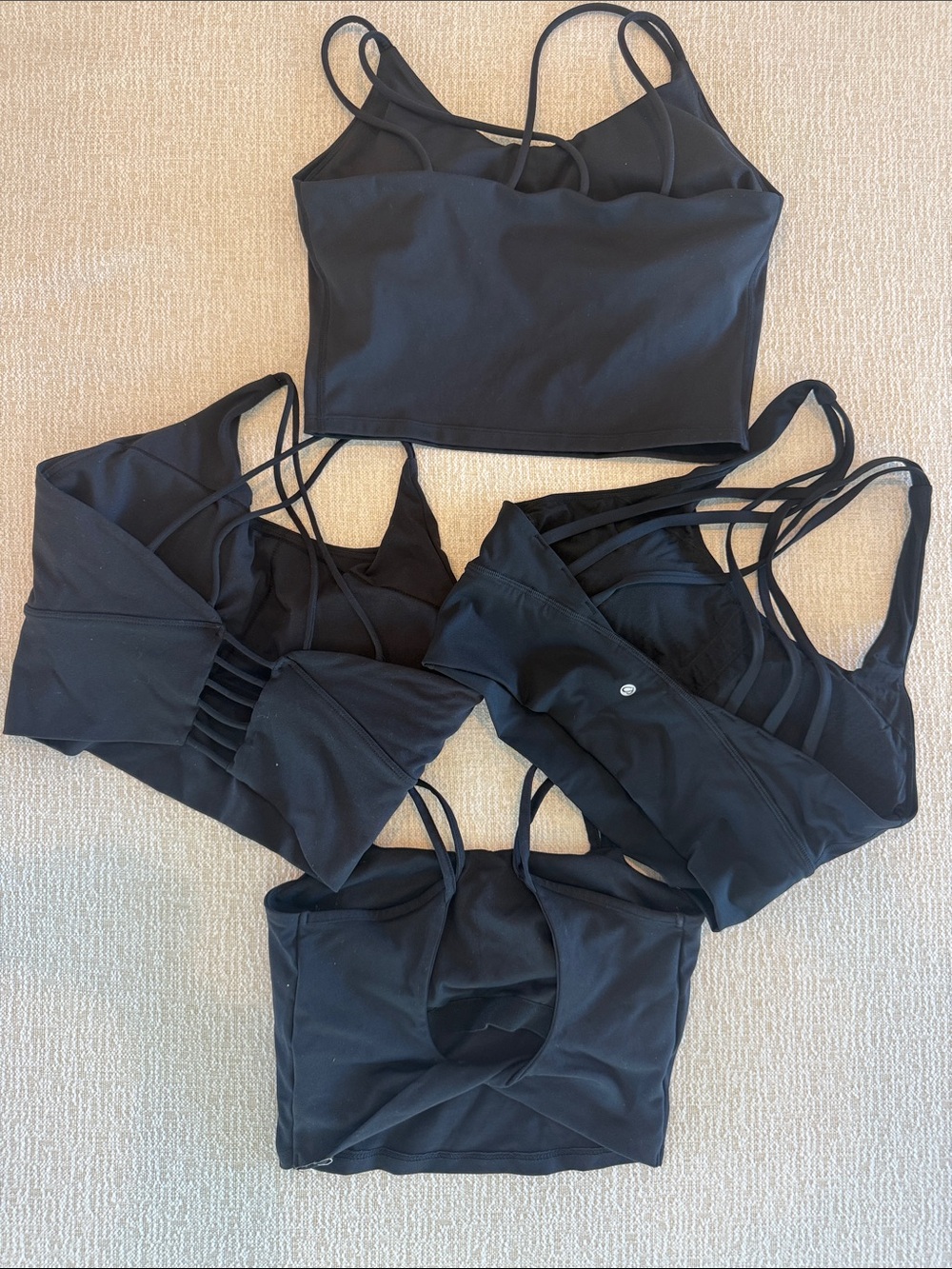 Multi Women's Black Sport Bras - Picture 2 of 2